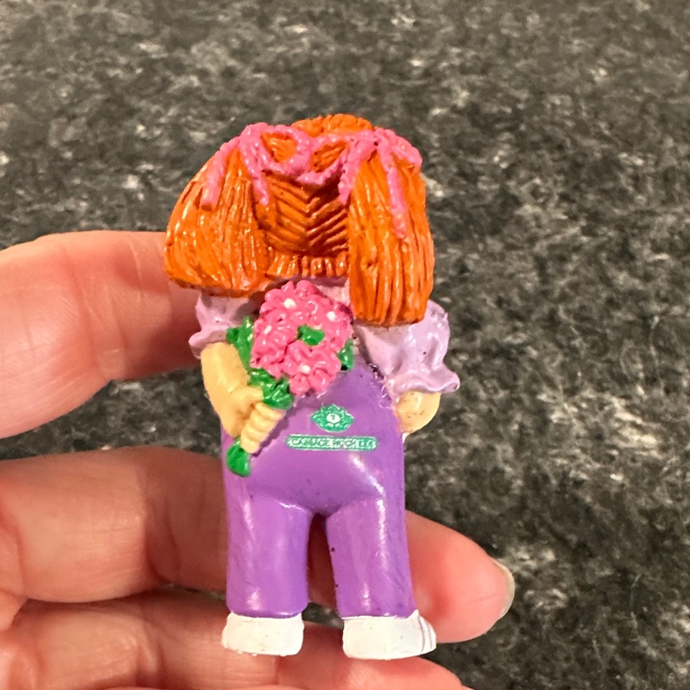 1984 Cabbage Patch Kids 2.5" I Love You Heart Girl PVC - Picture 3 of 6